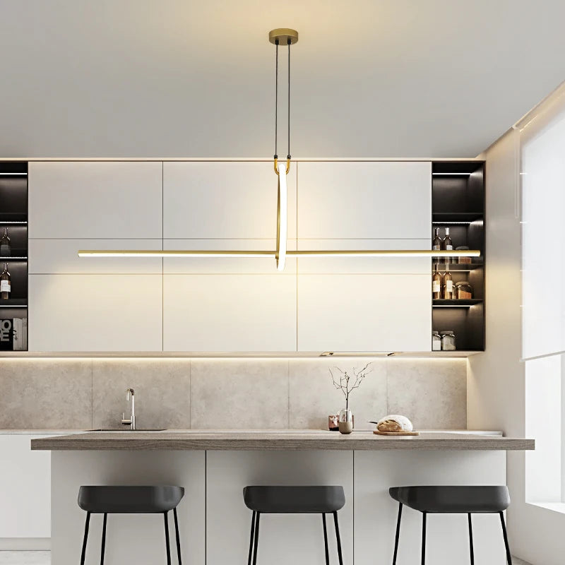 Simple led chandelier study room kitchen bedroom foyer living room hotel restaurant coffee shop office villa indoor family light