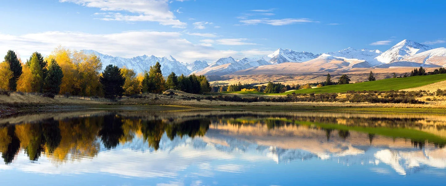 Gorgeous Landscape Canvas Print Painting Lake Forest Mountain Scenery Wall Art Poster For Living Room Bedroom Decoration Picture