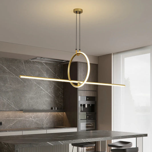 Simple led chandelier study room kitchen bedroom foyer living room hotel restaurant coffee shop office villa indoor family light