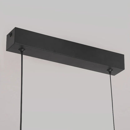 Contemporary Dining Room Pendant Light Sleek LED Arc Hanging Lamp Adjustable Brightness Energy Efficient Ideal for Kitchen Resta