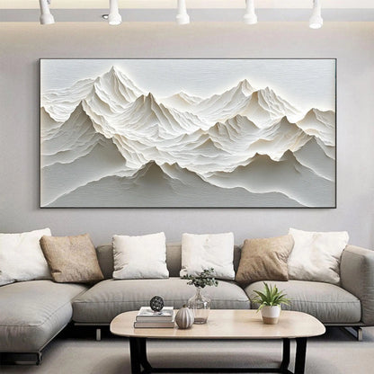 "Mistbound Peaks" Modern Art