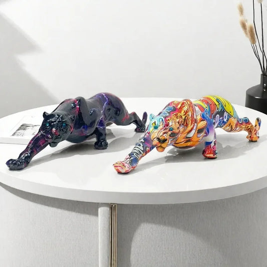 Resin Leopard/Panther Ornament