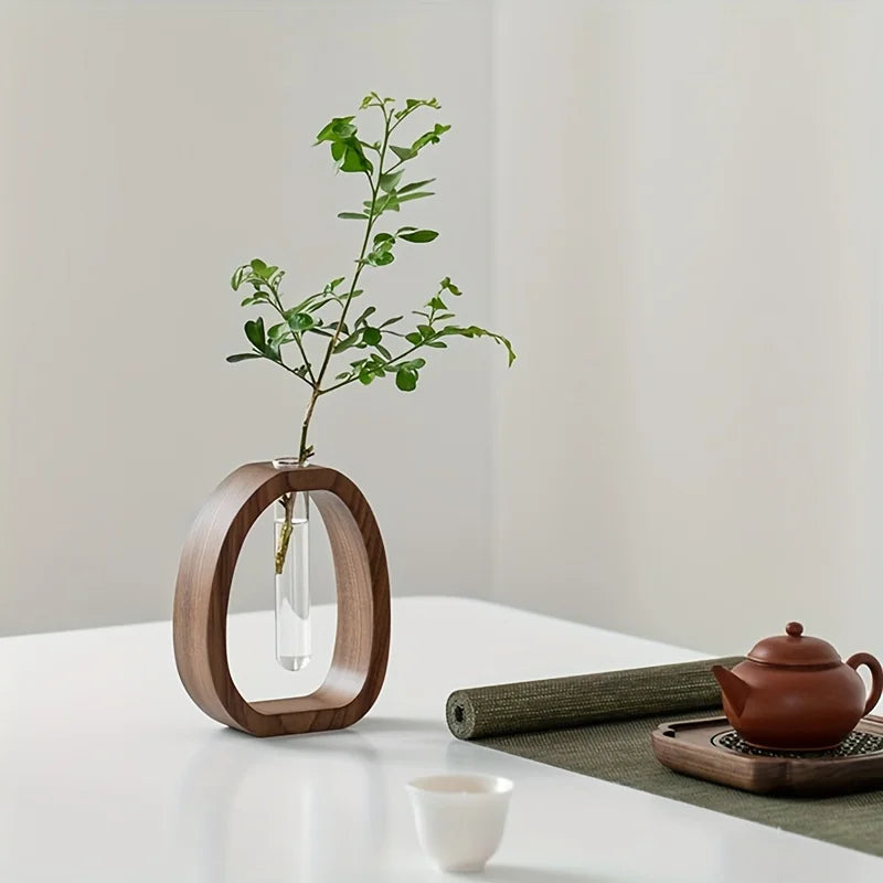 Walnut Floral Ornament