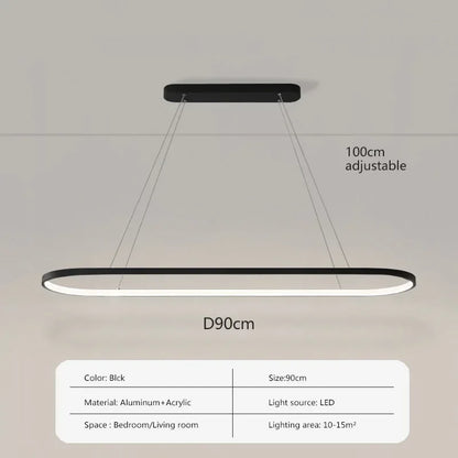 Modern LED Pendant Light 70/90CM Line Lamp For Living Room Dining Room Office Hotel Haning light Home Decor Lighting Fixtures