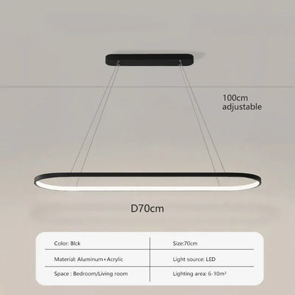 Modern LED Pendant Light 70/90CM Line Lamp For Living Room Dining Room Office Hotel Haning light Home Decor Lighting Fixtures